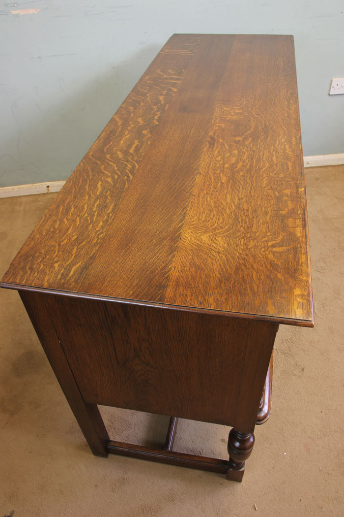 11867r8 Antique Oak Sideboard Dresser Base,