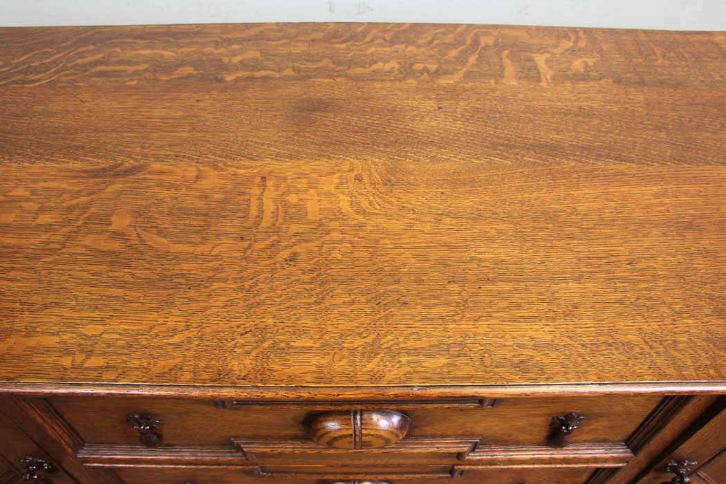 11867r9 Antique Oak Sideboard Dresser Base,