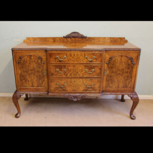 Quality Burr Walnut Sideboard Server