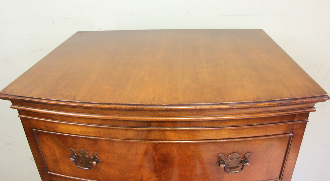 11874r9 Burr Walnut Chest on Chest Tallboy,