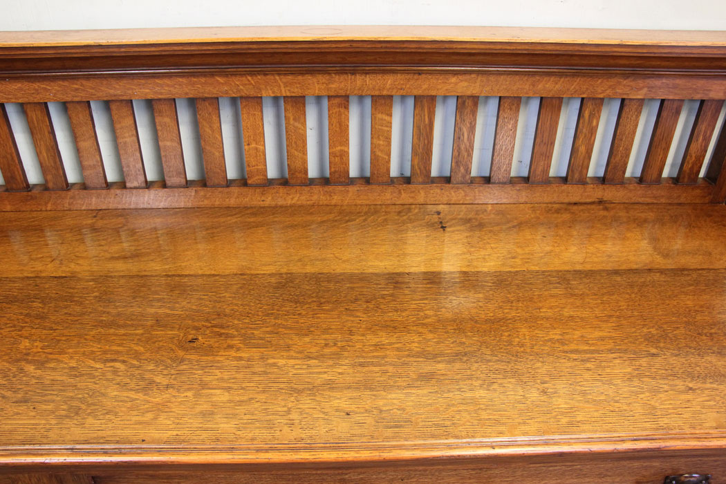 11879r6 Antique Oak Arts Craft Sideboard Maple & Co,