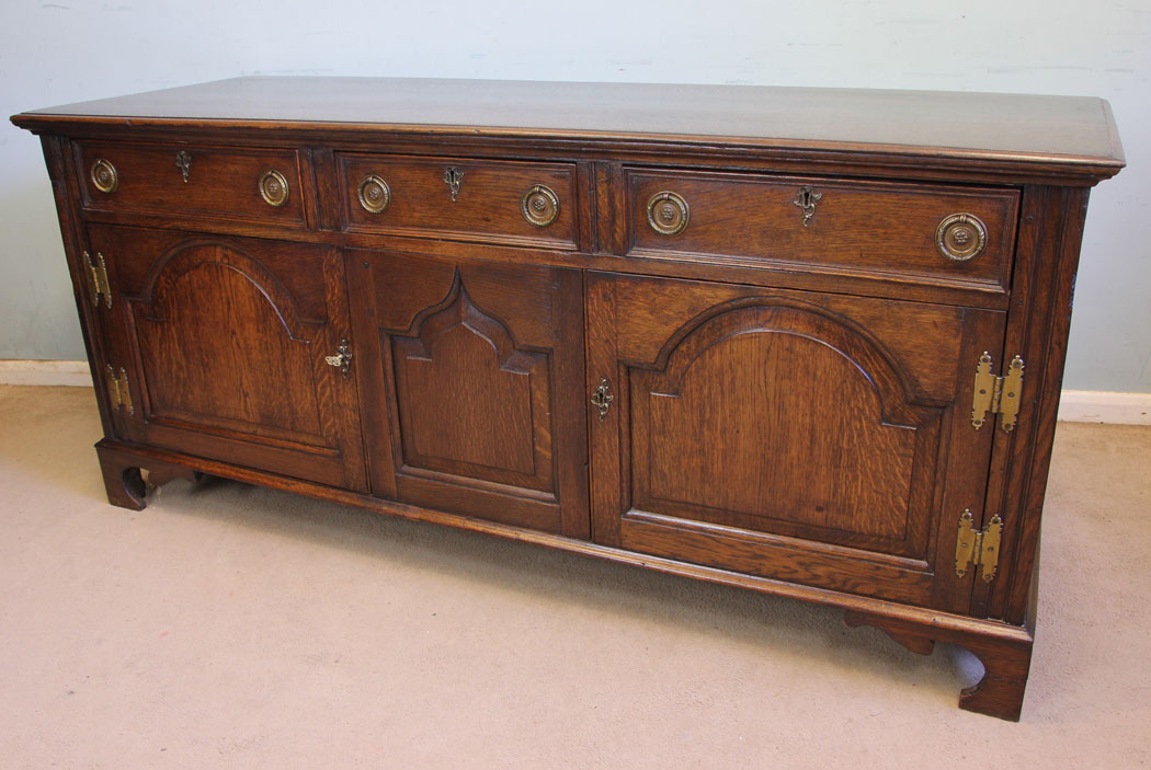 11883r10 Antique Oak Sideboard Dresser Base,