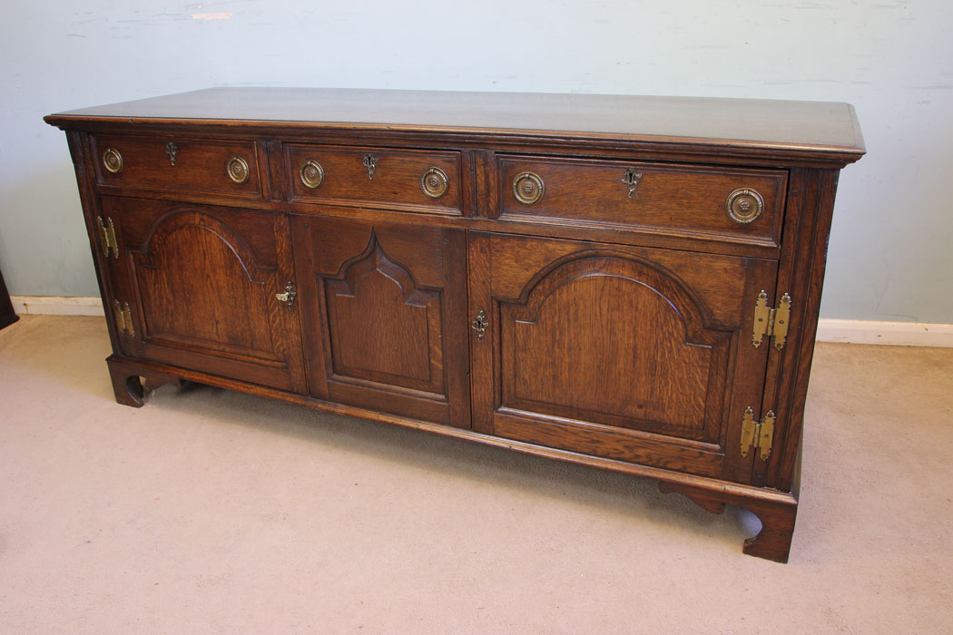 11883r2 Antique Oak Sideboard Dresser Base,