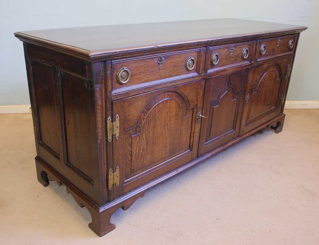 11883r4 Antique Oak Sideboard Dresser Base,