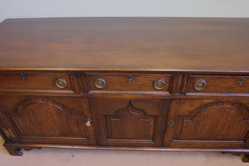 11883r7 Antique Oak Sideboard Dresser Base,