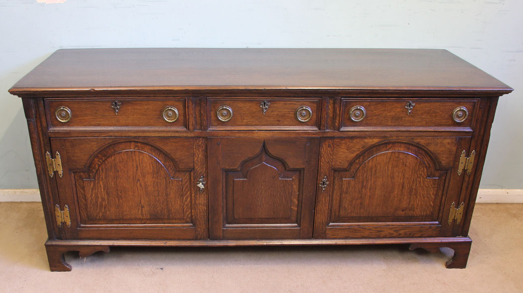 11883r8 Antique Oak Sideboard Dresser Base,