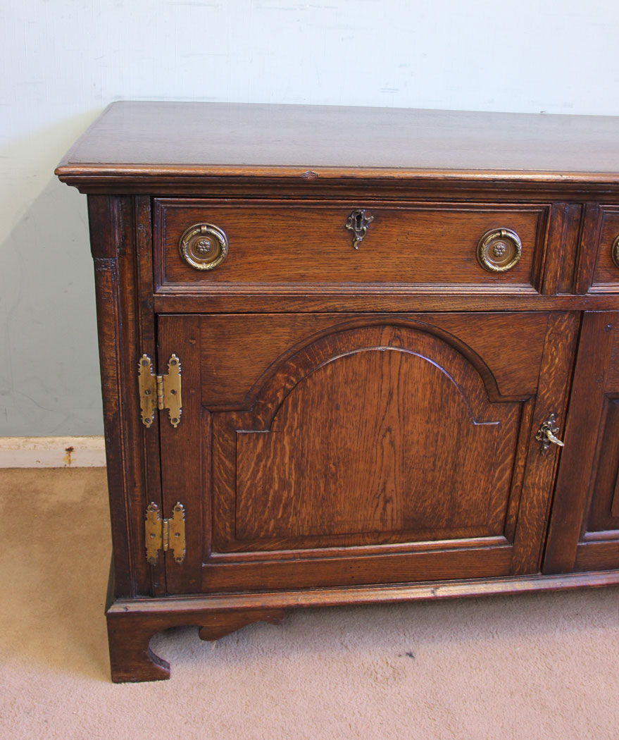11883r9 Antique Oak Sideboard Dresser Base,