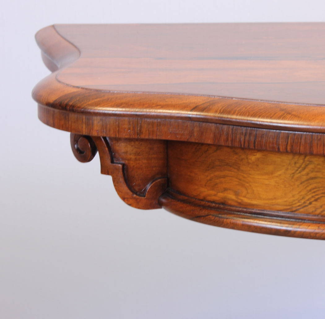 11898r11 Fine Antique Victorian Rosewood Tea Games Side Table,