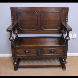 Antique Oak Monks Bench