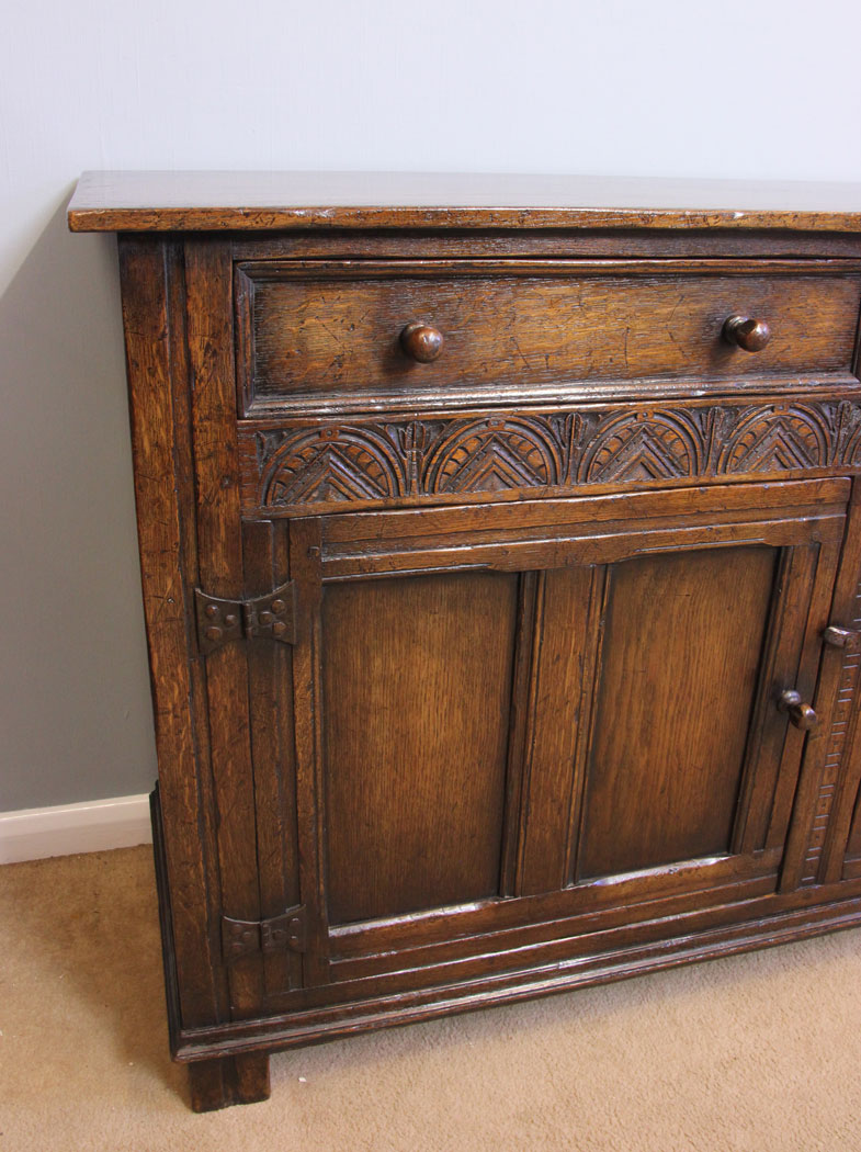 11913r10 Antique Oak Sideboard Dresser Base,