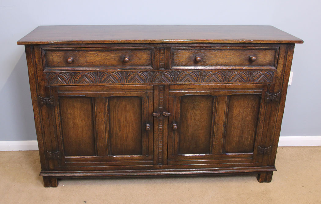 11913r13 Antique Oak Sideboard Dresser Base,
