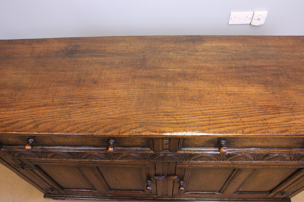 11913r6 Antique Oak Sideboard Dresser Base,