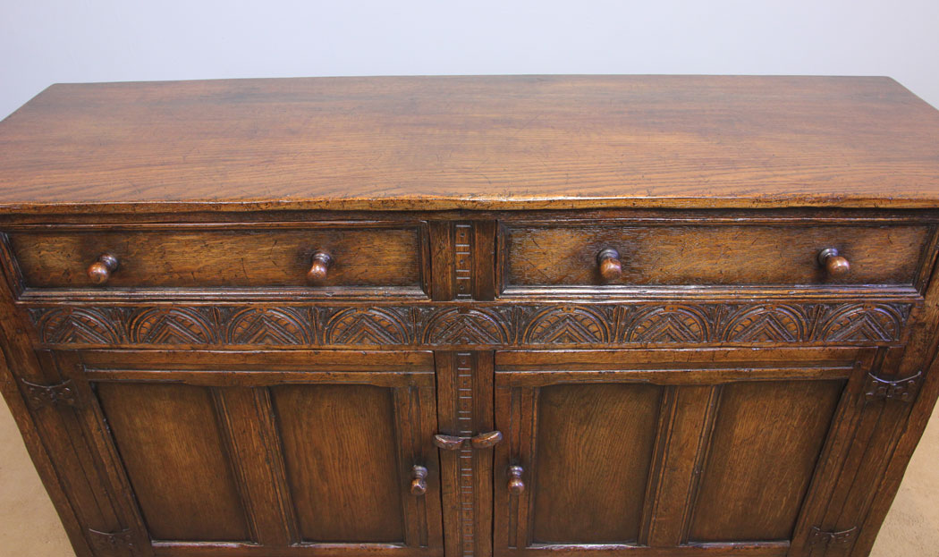 11913r8 Antique Oak Sideboard Dresser Base,