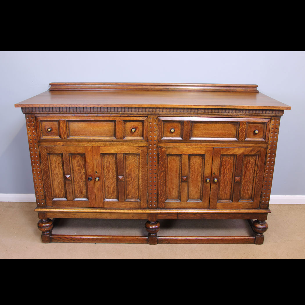 11916r01-Antique-Oak-Sideboard-Dresser-Base,- Antique Oak Sideboard Dresser Base