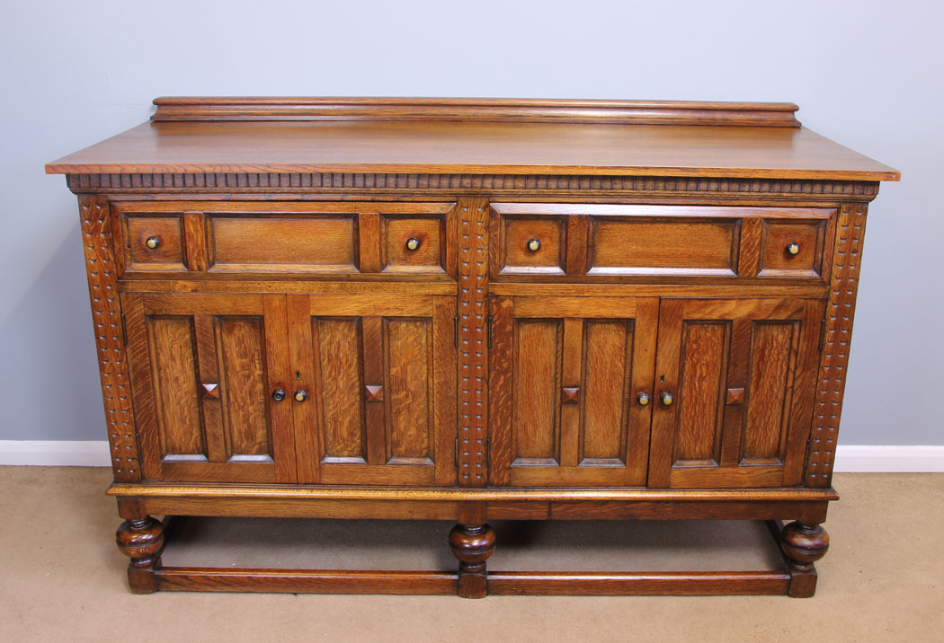 11916r1 Antique Oak Sideboard Dresser Base,