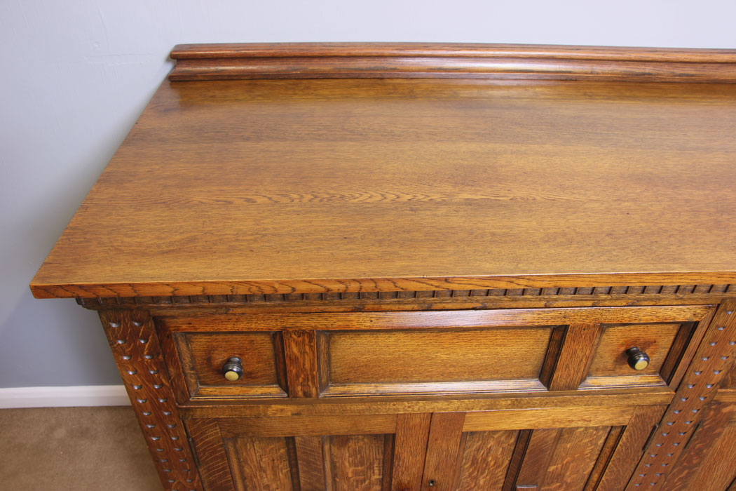 11916r11 Antique Oak Sideboard Dresser Base,