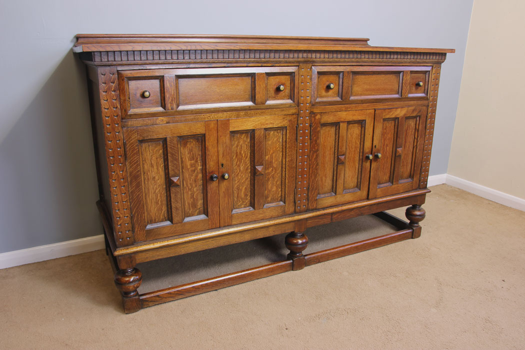 11916r2 Antique Oak Sideboard Dresser Base,