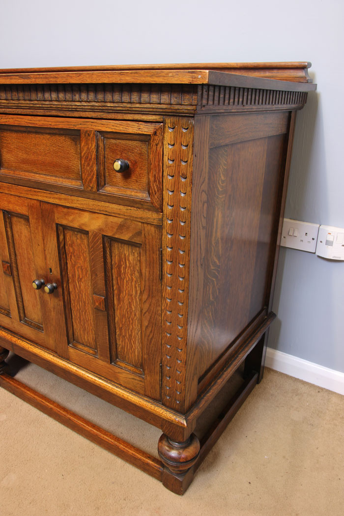 11916r3 Antique Oak Sideboard Dresser Base,