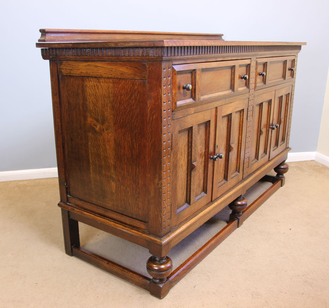 11916r4 Antique Oak Sideboard Dresser Base,