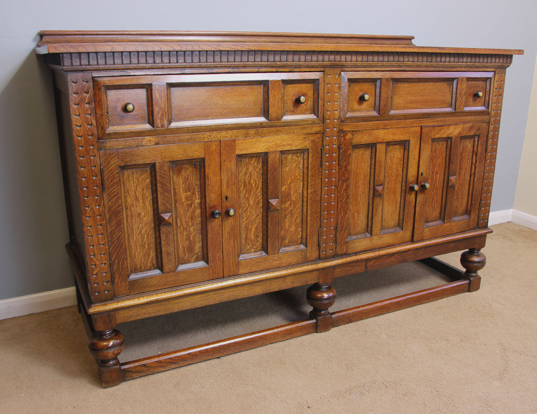 11916r5 Antique Oak Sideboard Dresser Base,