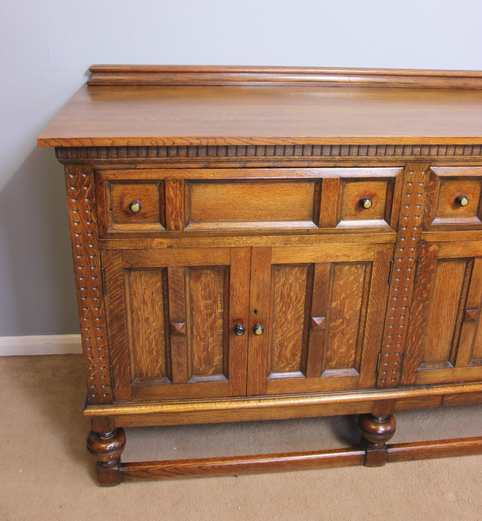 11916r6 Antique Oak Sideboard Dresser Base,
