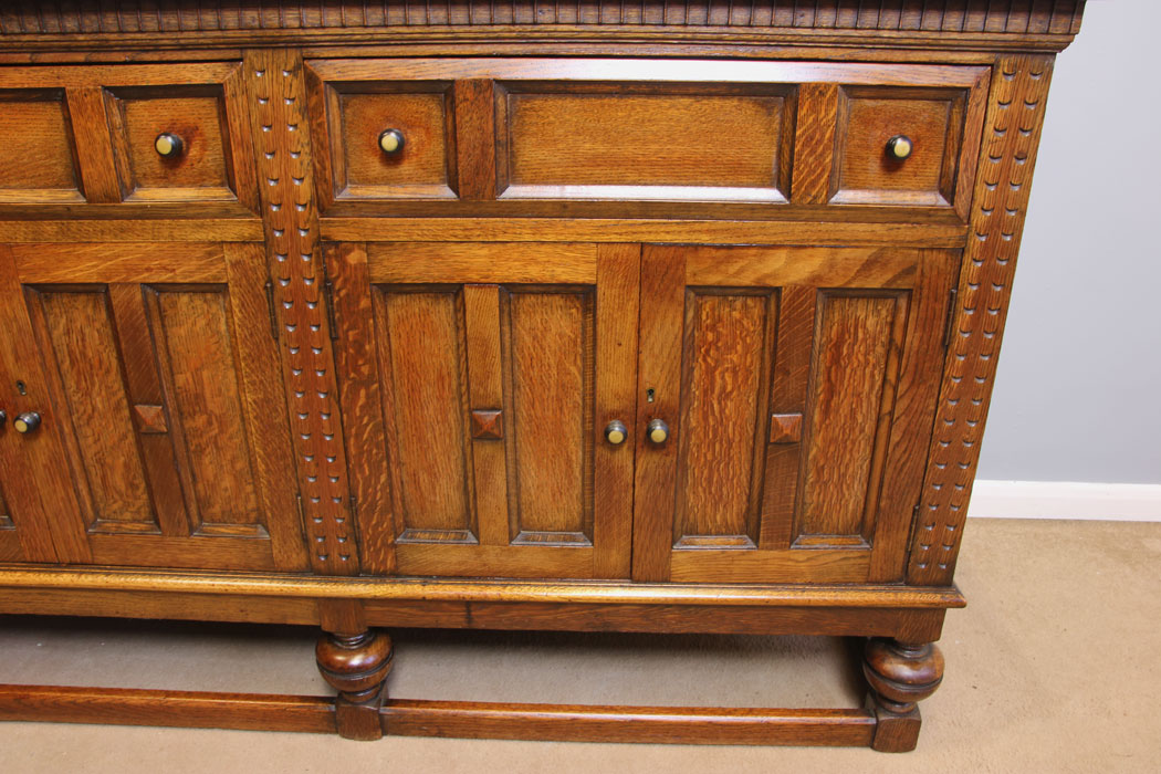 11916r7 Antique Oak Sideboard Dresser Base,