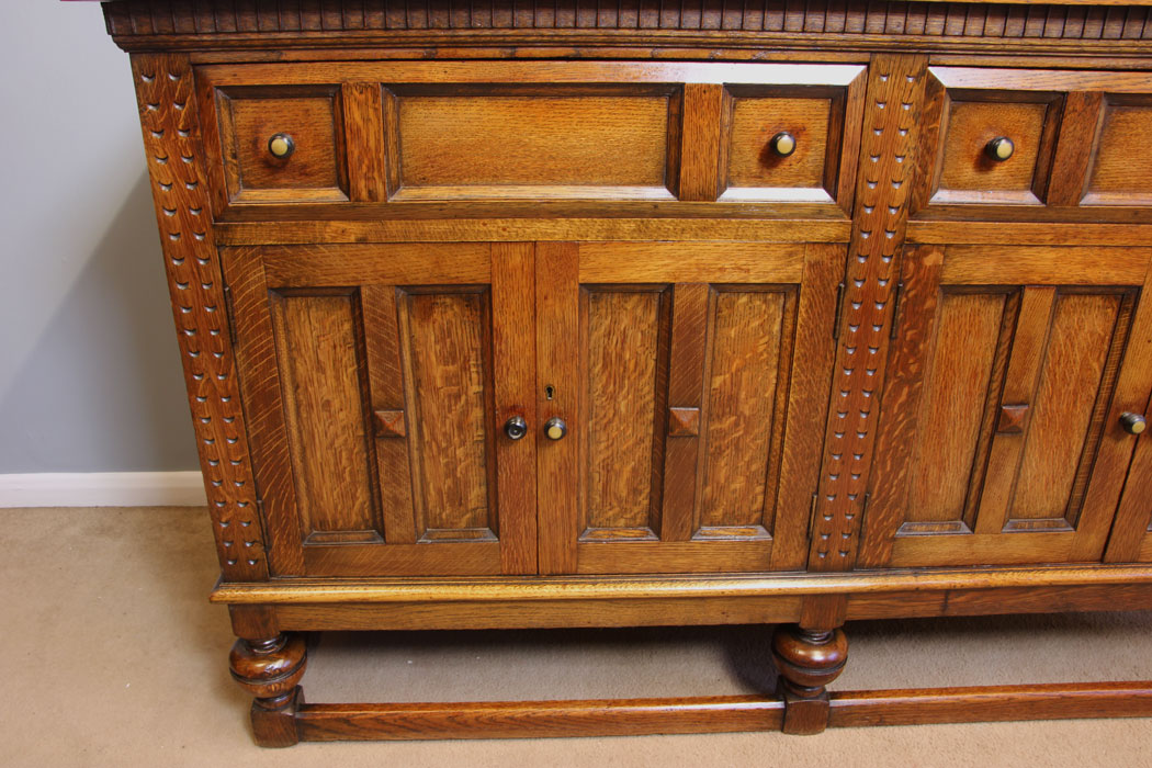 11916r8 Antique Oak Sideboard Dresser Base,