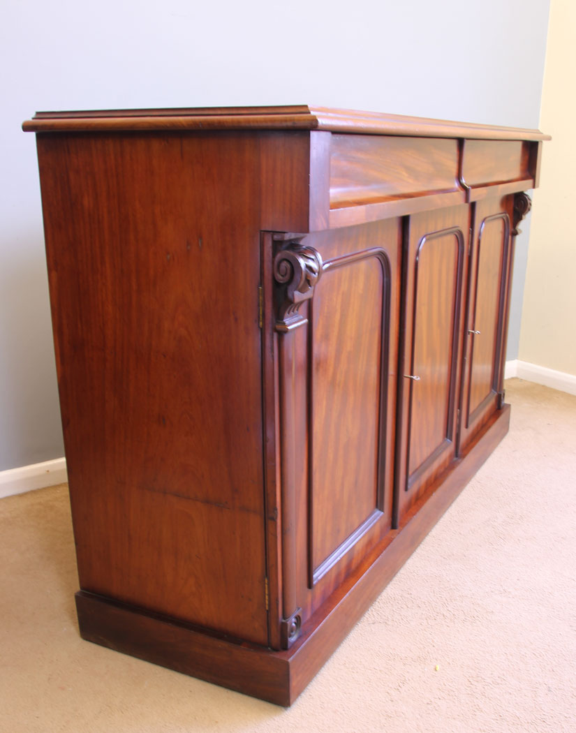11947r8 Antique Victorian Mahogany Chiffonier Sideboard Server,