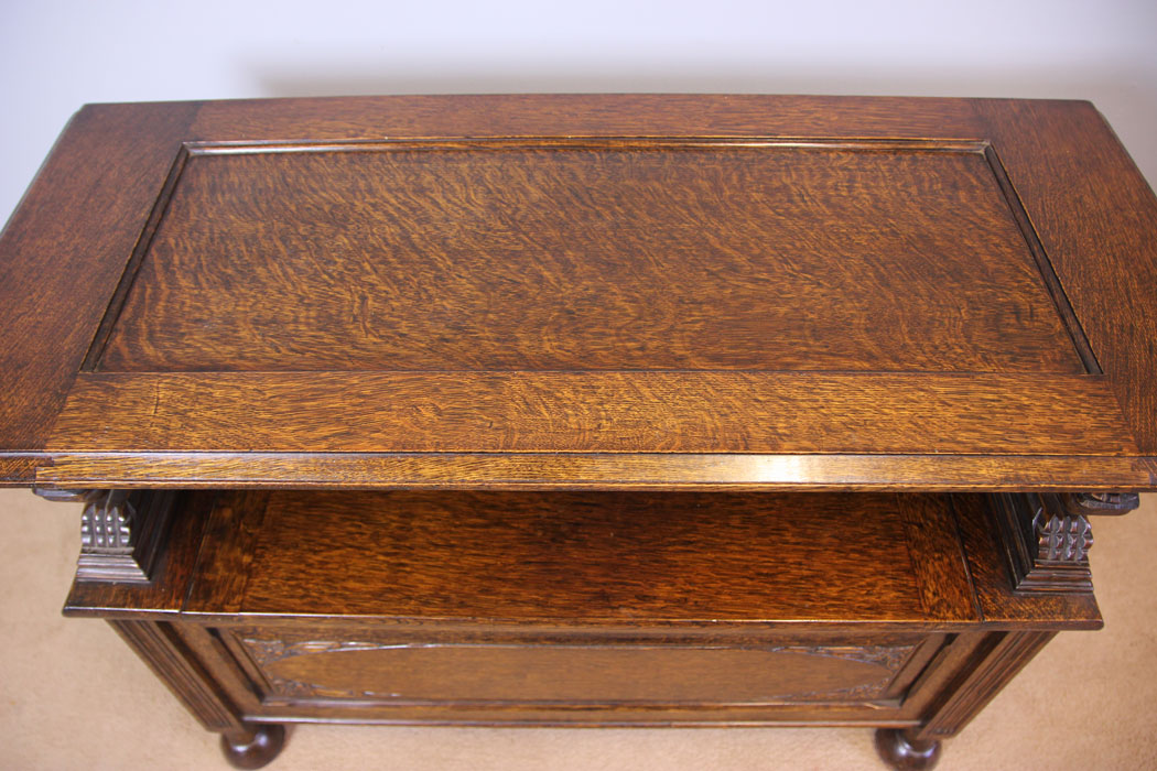 11951r6 Antique Oak Monks Bench,