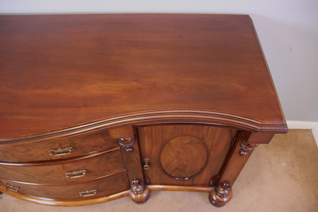 11952r10 Antique Victorian Mahogany Sideboard Dresser Base,