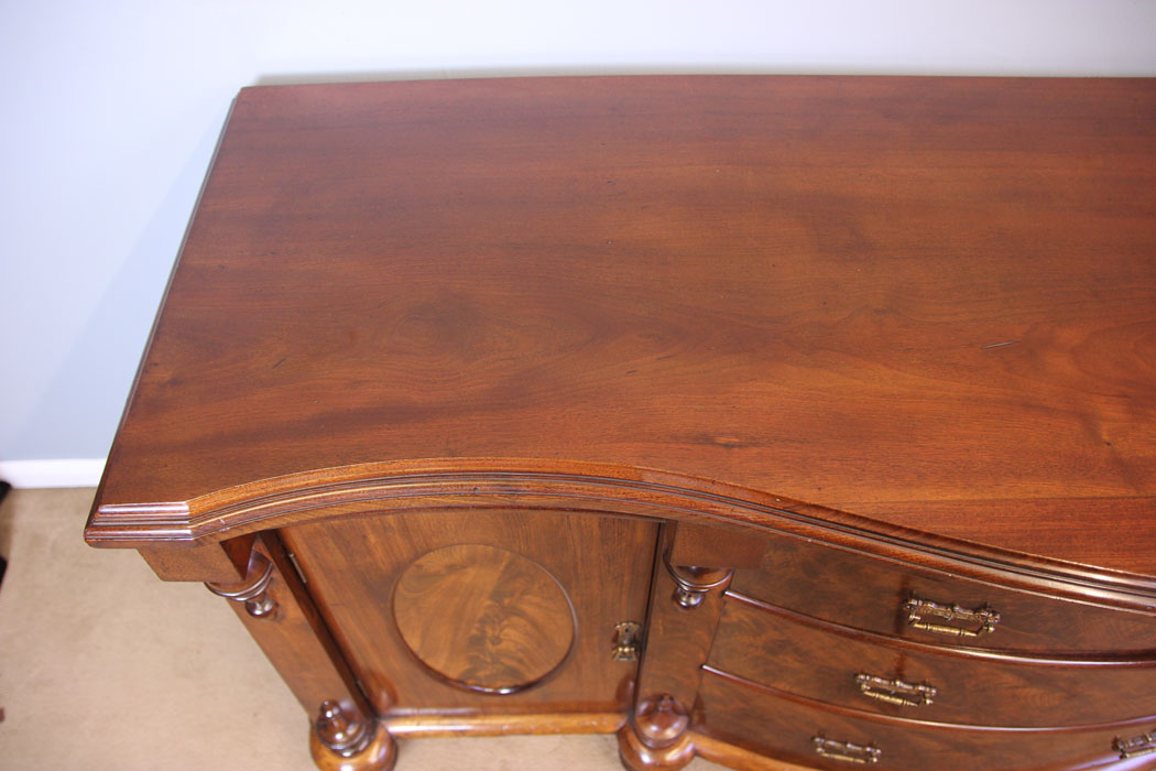 11952r11 Antique Victorian Mahogany Sideboard Dresser Base,