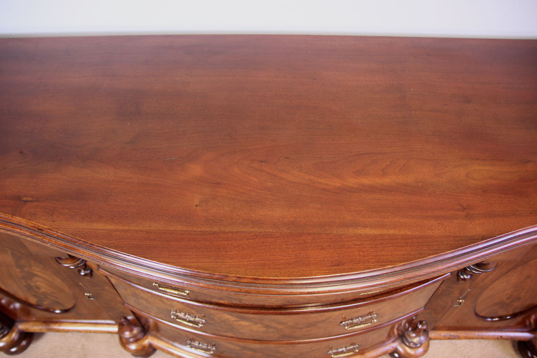 11952r12 Antique Victorian Mahogany Sideboard Dresser Base,