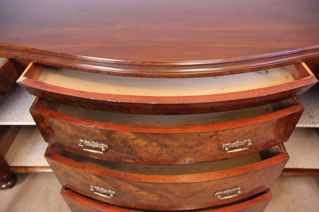 11952r15 Antique Victorian Mahogany Sideboard Dresser Base,
