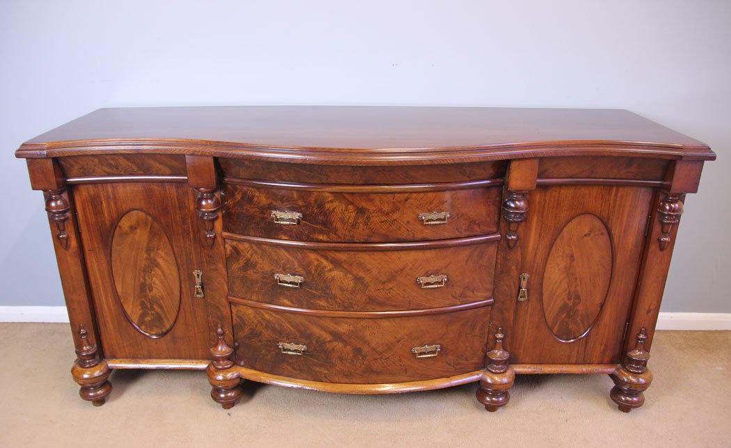 11952r16 Antique Victorian Mahogany Sideboard Dresser Base,