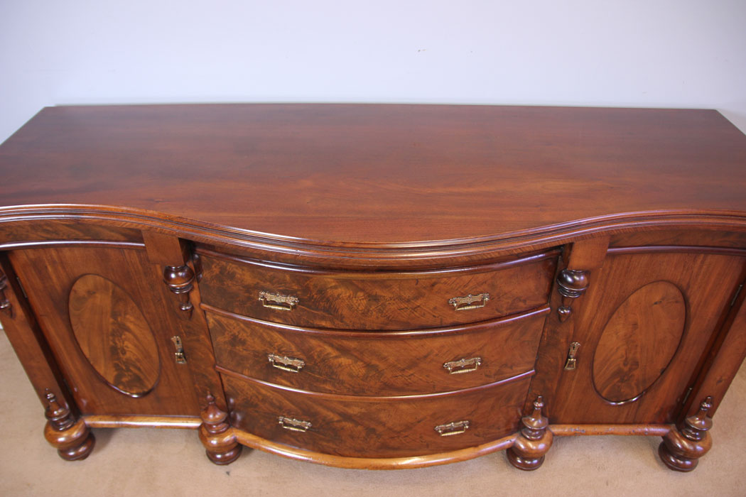 11952r3 Antique Victorian Mahogany Sideboard Dresser Base,