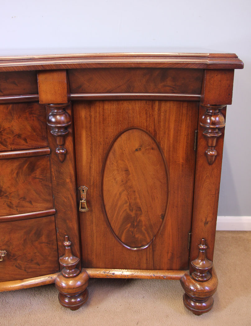 11952r4 Antique Victorian Mahogany Sideboard Dresser Base,