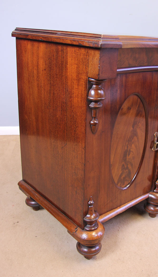 11952r8 Antique Victorian Mahogany Sideboard Dresser Base,