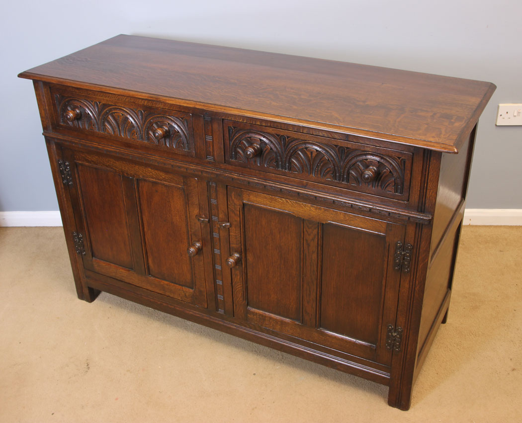 11961r4 Oak Sideboard Dresser Base,