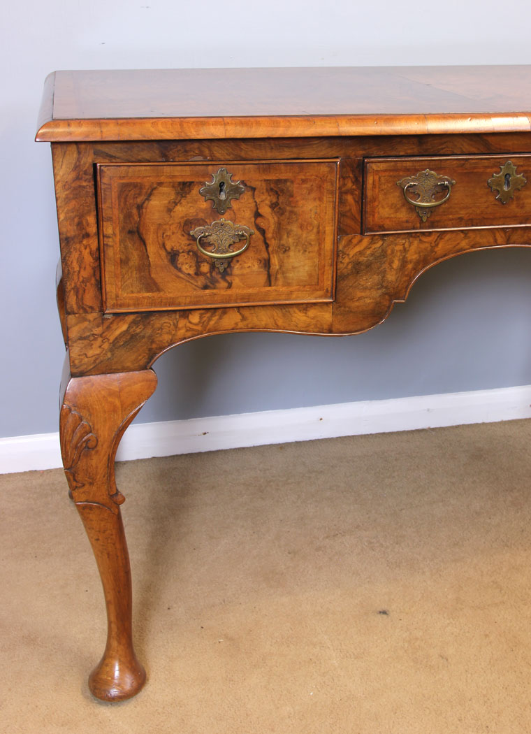 11962r8 Quality Burr Walnut Side Table Writing Desk,
