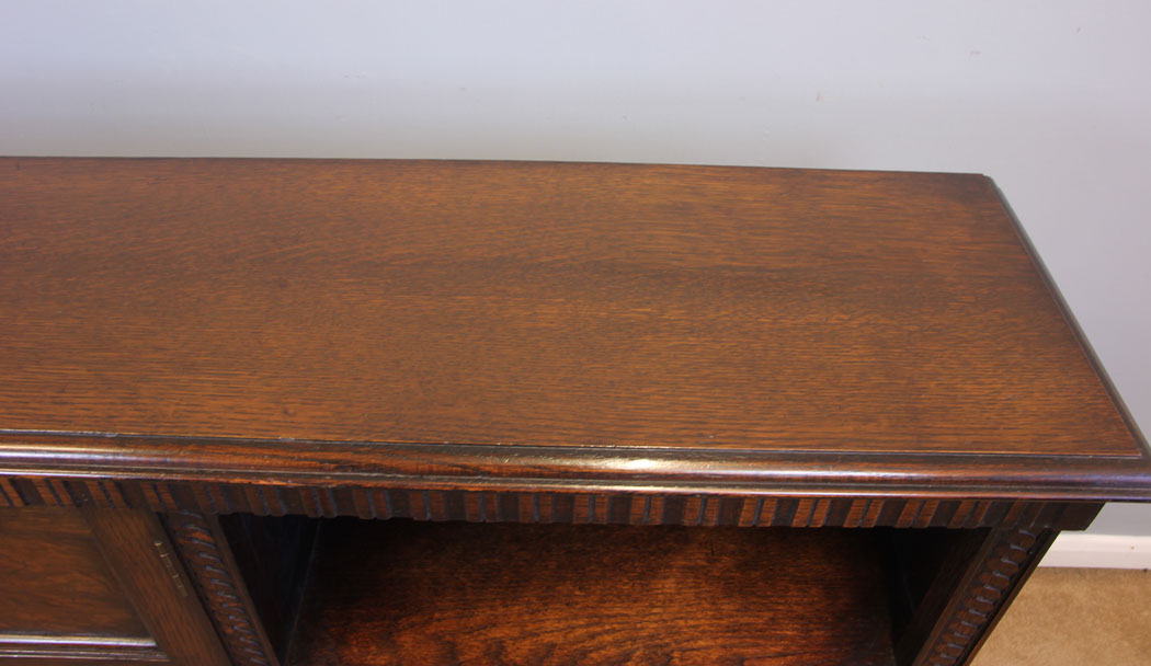 11963r8 Oak Open Bookcase Display Shelves,
