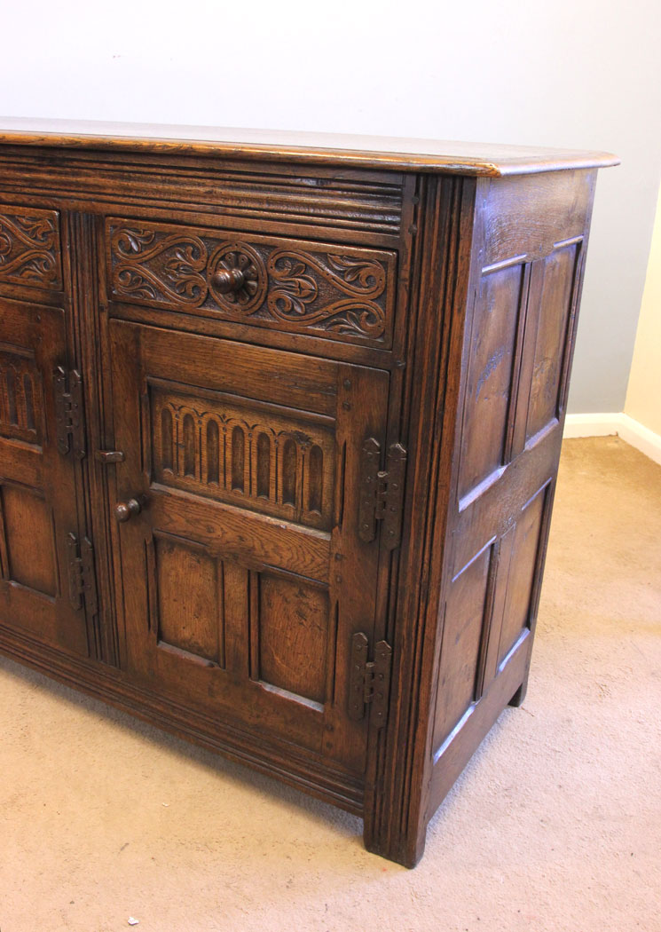11970r8 18th Century Style Oak Sideboard Dresser Base,