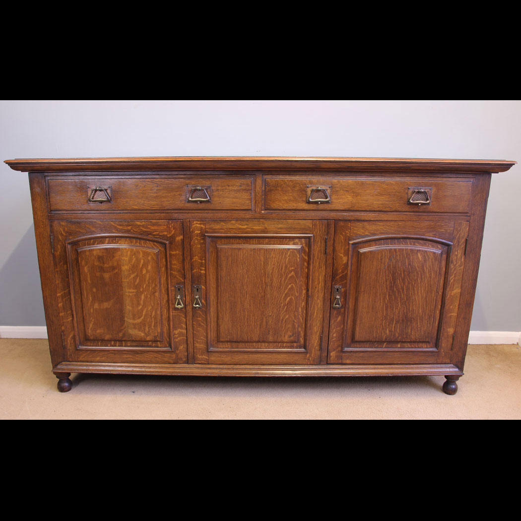 11974r01-Antique-Oak-Sideboard-Dresser-Base,-Maple-&-Co,- Antique Oak Sideboard Dresser Base