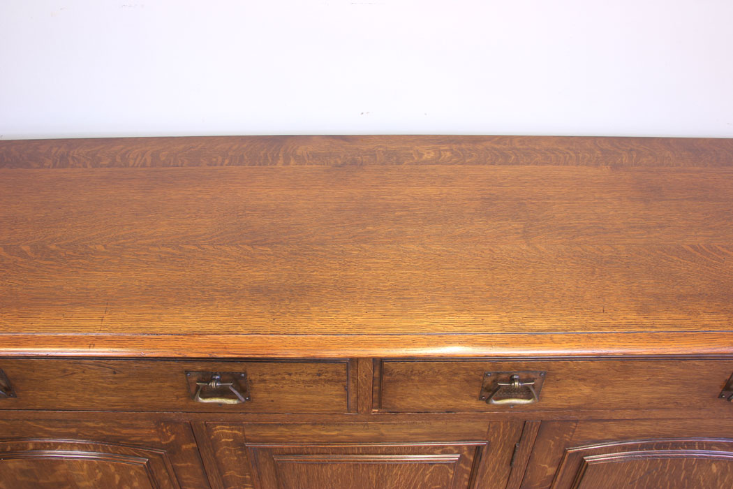 11974r9 Antique Oak Sideboard Dresser Base, Maple & Co,