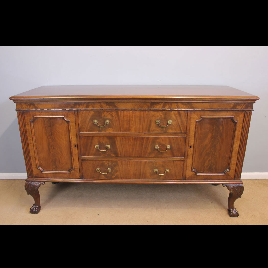 11978r01-Antique-Mahogany-Chiffonier-Sideboard-Server,- Antique Mahogany Chiffonier Sideboard Server