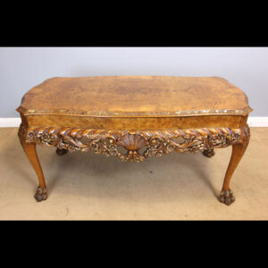 Antique Quality Burr Walnut Coffee Table.