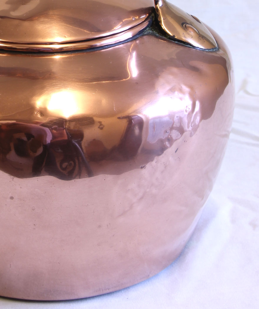 12001r10 Antique Victorian Copper Kettle,
