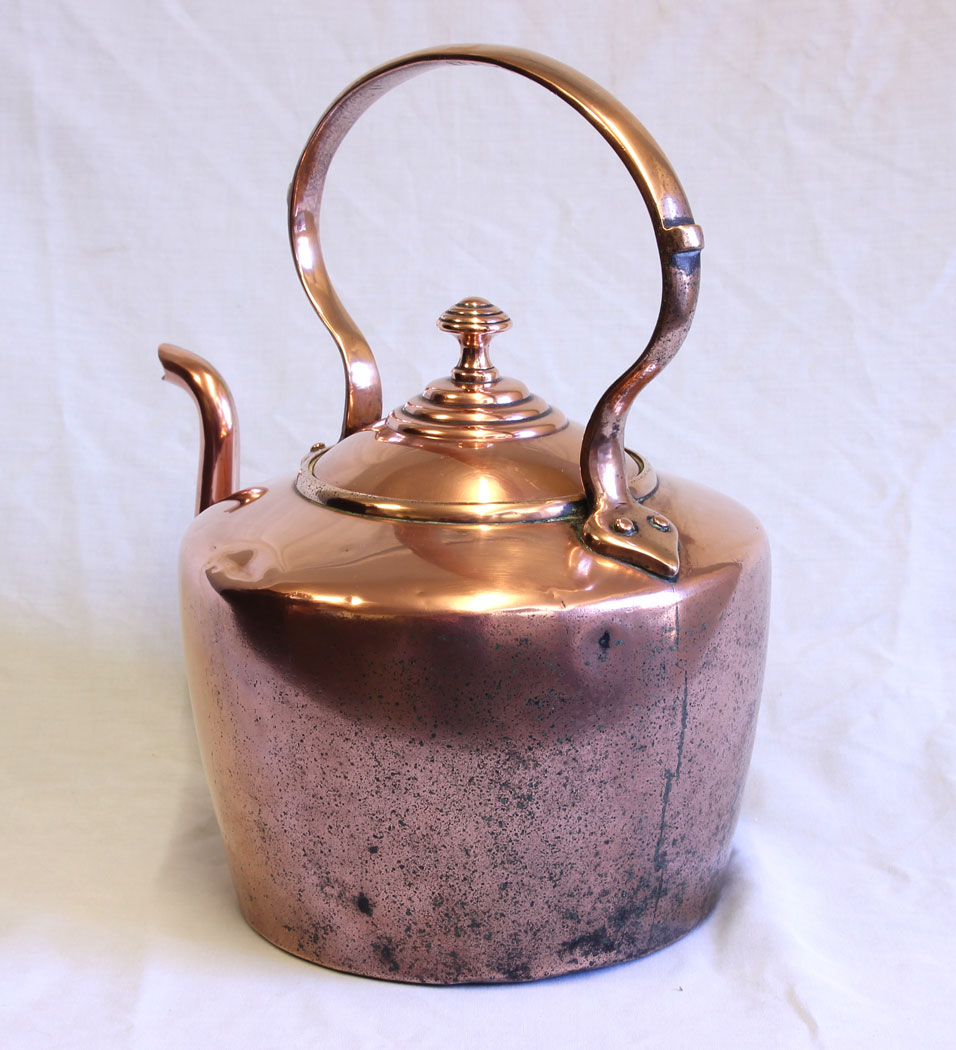 12003r5 Antique Victorian Copper Kettle ,