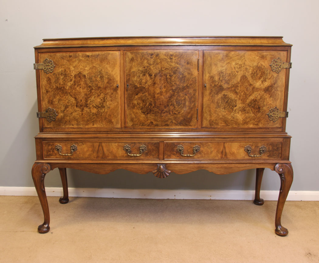 12011r1 Antique Burr Walnut Sideboard,