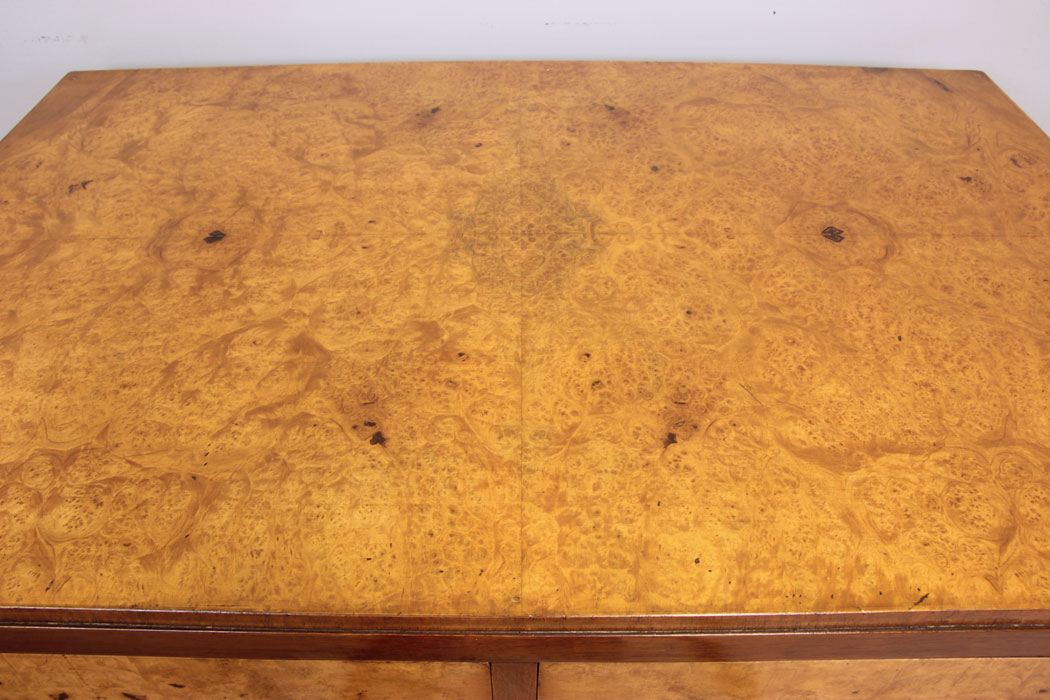 12015r11 Antique Burr Walnut Tall Chest of Drawers,