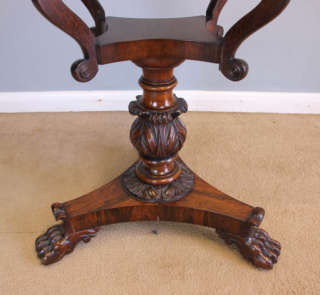 12019r5 Antique Victorian Sewing Work Table,
